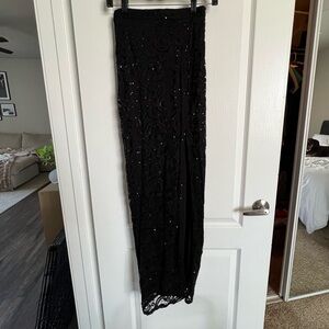 MACYS. semi formal maxi dress with sequin